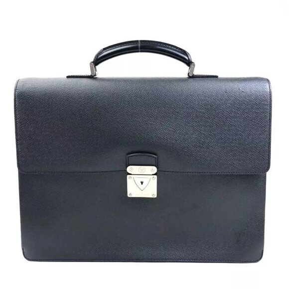 LOUIS VUITTON Taiga Laguito Handbag Business Bag Black - Picture 1 of 14